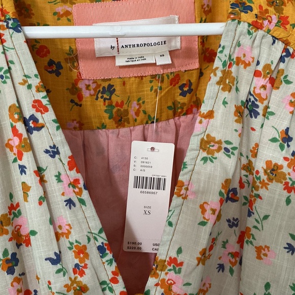 Anthropologie Cotton Maxi Dress Sz XS - Picture 2 of 5